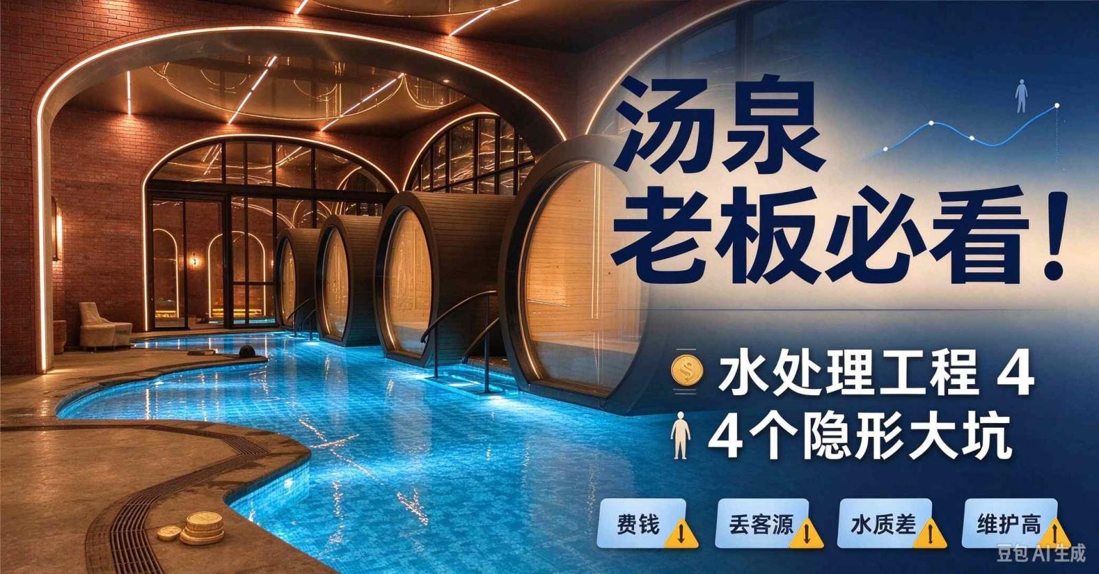 汤泉老板必看！水处理工程 4 个隐形大坑，踩中之后费钱还丢客源